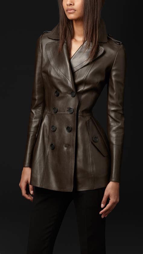 Burberry Prorsum Leather Coat 